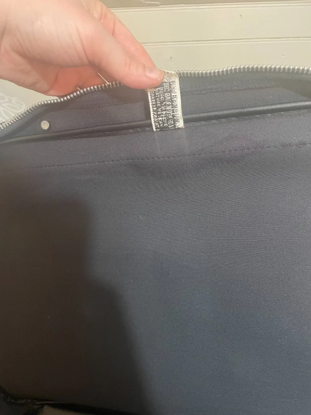 Peters bag Corp: vintage mid-century vinyl Bantam travelware suitcase